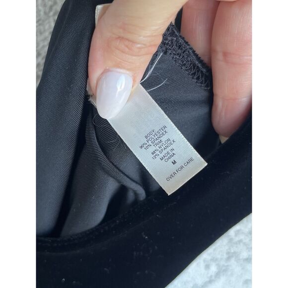 Victoria’s Secret Velvet Shorts Romper - Size M - Black - Picture 6 of 7